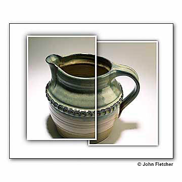 Coposite image of a milk pitcher